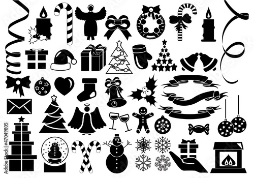 Vector: Christmas and Winter icons collection Christmas and Winter icons collection