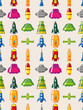 seamless spaceship pattern