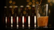 Pouring dark beer