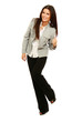 A full length portrait of a beautiful businesswoman