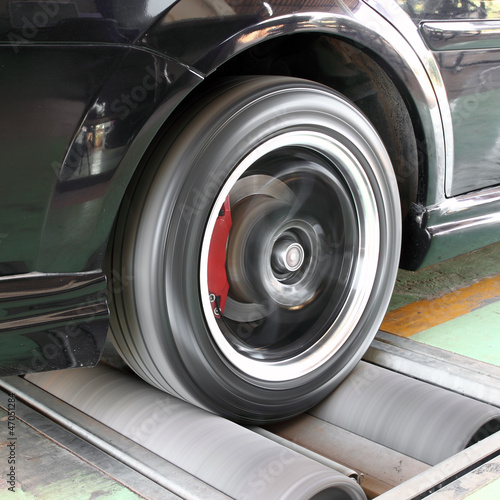 Photo: car brake testing system car brake testing system