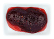 Himbeermarmelade in Keramikschale
