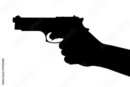 Photo: Hand with pistol Hand with pistol