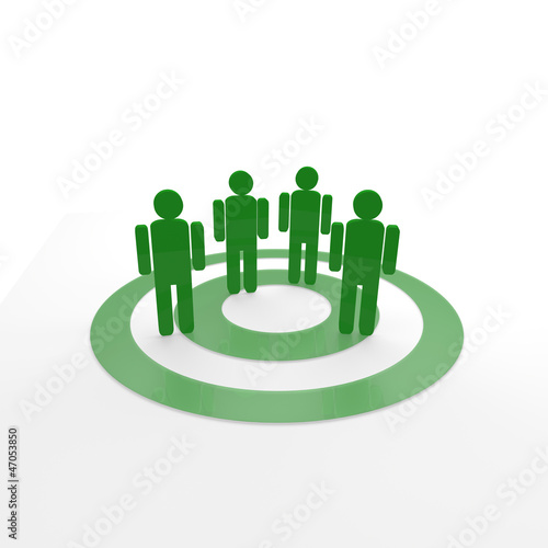 Photo: Gruppe Kunden grün Gruppe Kunden grün