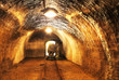 Mine with railroad track - underground mining