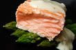 Photo: Salmon and asparagus Salmon and asparagus