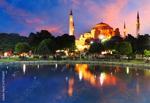 Photo: Hagia Sofia with reflection - Isntanbul, Turkey Hagia Sofia with reflection - Isntanbul, Turkey