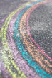 Chalk drawing of rainbow