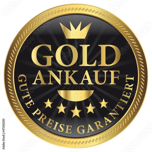 Vector: Goldankauf - gute Preise garantiert Goldankauf - gute Preise garantiert