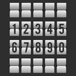 Flipping panel timetable