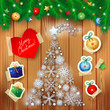Christmas card with tree