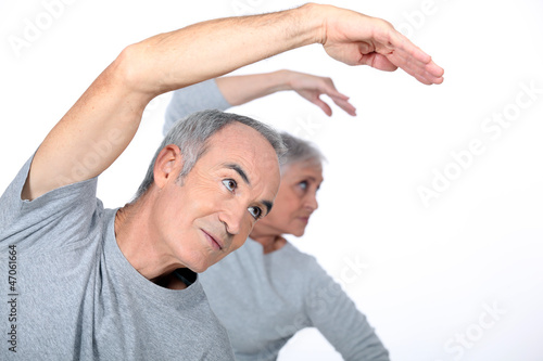 Photo: retirees working out retirees working out