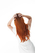 Foto: Rear view of red haired woman Rear view of red haired woman