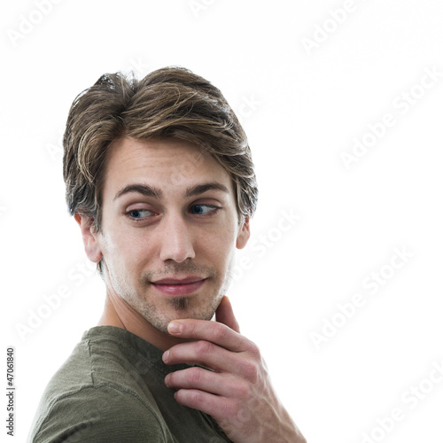Photo: Thoughtful young man Thoughtful young man