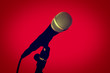 microphone red