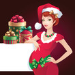 Vector: Christmas message banner Christmas message banner
