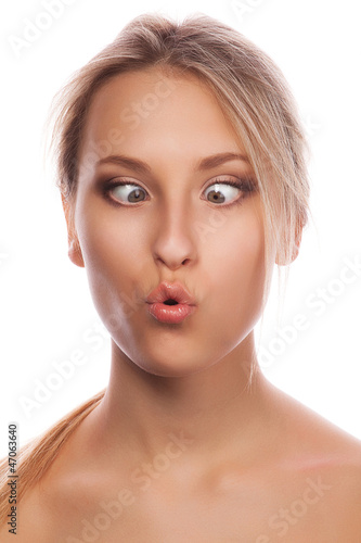 Photo: Young emotional girl Young emotional girl