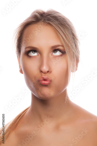 Photo: Young emotional girl Young emotional girl