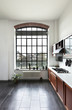 beautiful house, interior, view of the kitchen