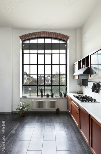 Photo: beautiful house, interior, view of the kitchen beautiful house, interior, view of the kitchen