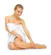 Young healthy girl isolated