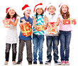 Generous Christmas kids