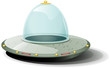 Retro Cartoon Spaceship