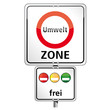 Umweltzonen-Schild Freigestellt