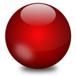 Glaskugel rot, Vektor