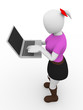 woman with laptop