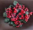 Christmas wreath with berries