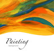 Abstract acrylic painted background