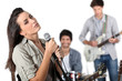 music band performing