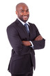 African American business man  with folded arms