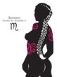 Stylized zodiac sign Scorpio