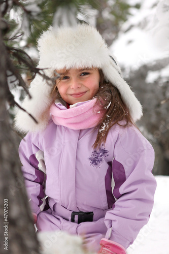 Photo: Little girl in the mountains Little girl in the mountains