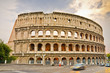 The ancient Colosseum in Rome