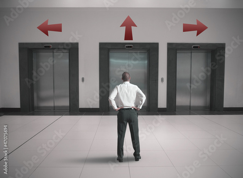 Photo: Choices of a businessman Choices of a businessman