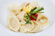 Dumplings with meat and butter.