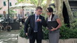 Video: Young business couple in the city Young business couple in the city