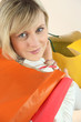 Woman with her shopping bags
