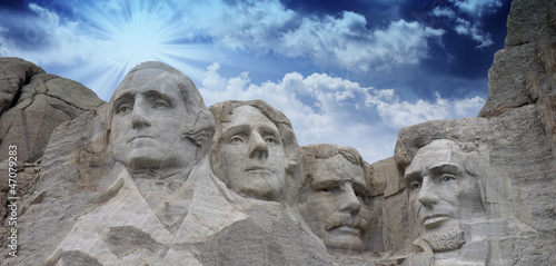 Photo: Colors of the sky above Mount Rushmore - South Dakota Colors of the sky above Mount Rushmore - South Dakota
