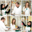 Foto: Collage. Doctor at pharmacy Collage. Doctor at pharmacy