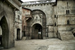 Medieval castle in european city