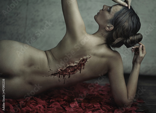 Photo: Fantastic shoot of suffering woman Fantastic shoot of suffering woman