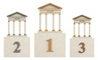 Illustration: Bank podium Bank podium