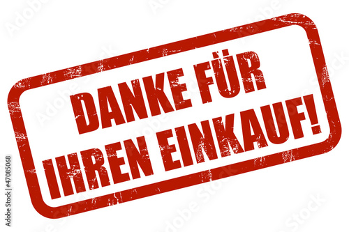 Illustration: Grunge Stempel rot DANKE FÜR IHREN EINKAUF! Grunge Stempel rot DANKE FÜR IHREN EINKAUF!