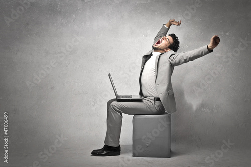 Photo: Business Stretching Business Stretching