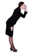 businesswoman shouting