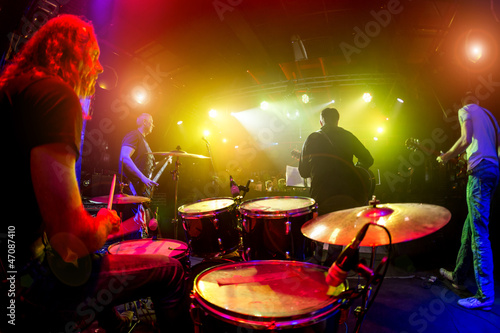 Photo: musicians play on stage musicians play on stage